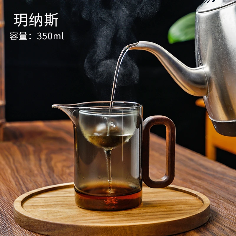 小青柑专用泡茶壶家用逍遥壶玻璃泡茶杯茶水分离茶滤网一体公道杯