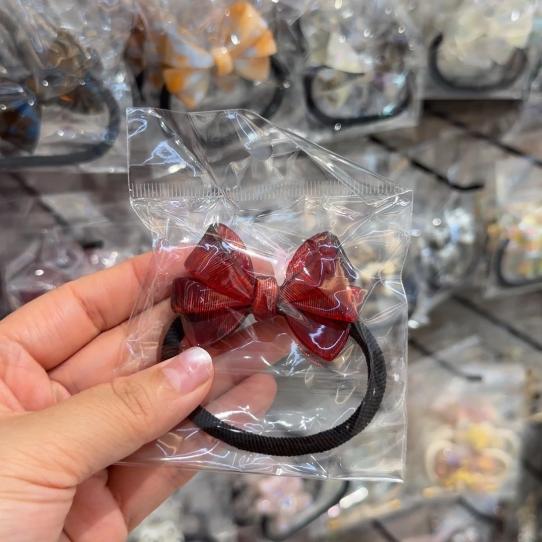 安***颜布艺非金属蝴蝶结发绳