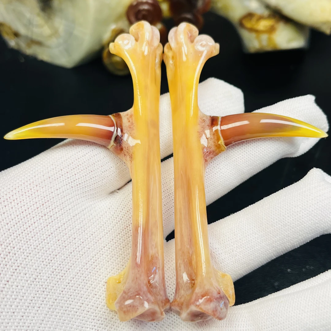 沉醉骨艺鸡爪骨炫彩黄骨一对