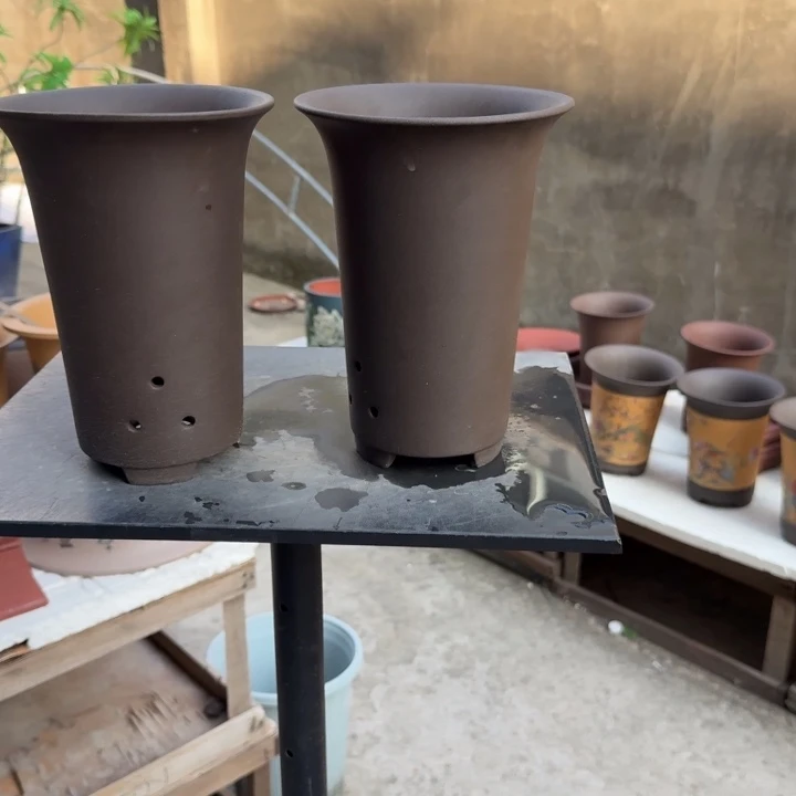 紫砂花盆 高度20口径14