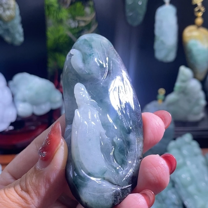 【闪购商品】颈饰未镶嵌翡翠未*婿观音