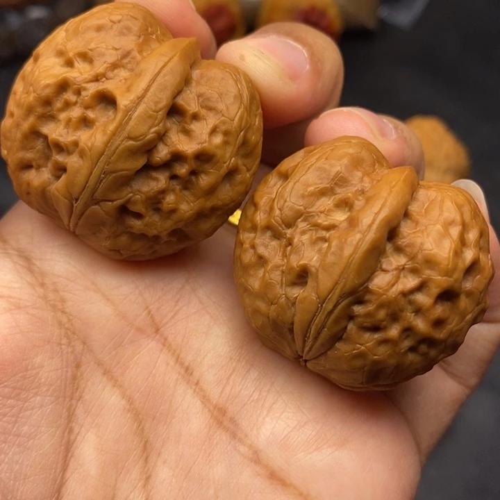 把件文玩核桃38尺帝王筋元宝