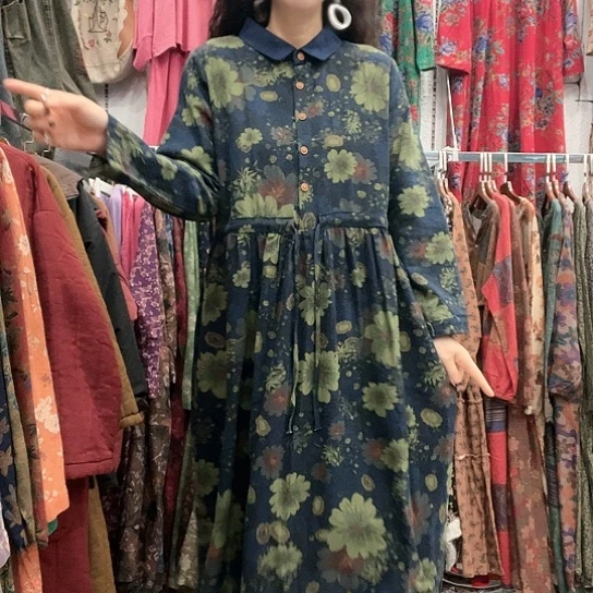 织绣招财猫麻裙887-6