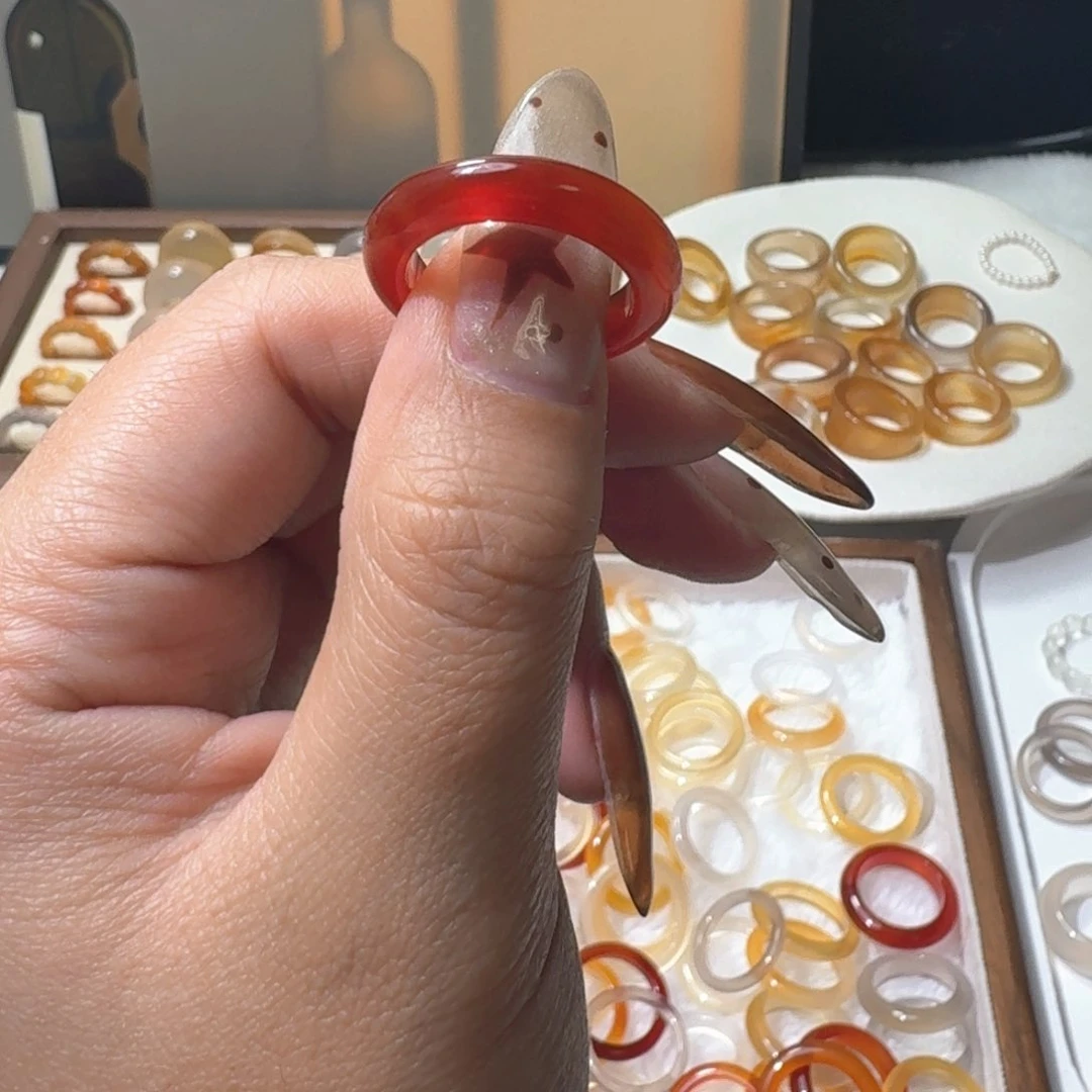 未镶嵌戒指玛瑙/玉髓346港16.5