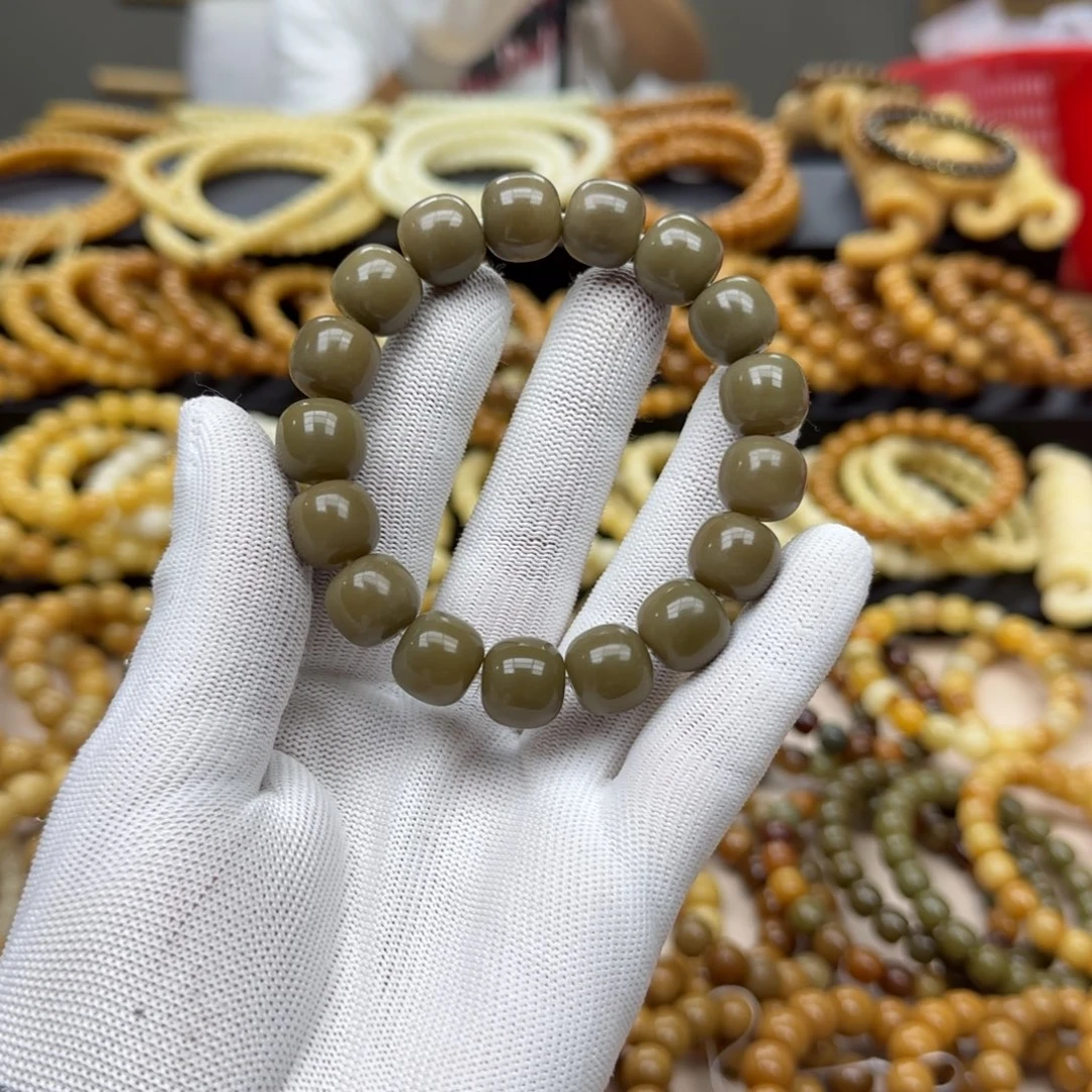 菩提根/象牙果手串13.14 2年 鬼工
