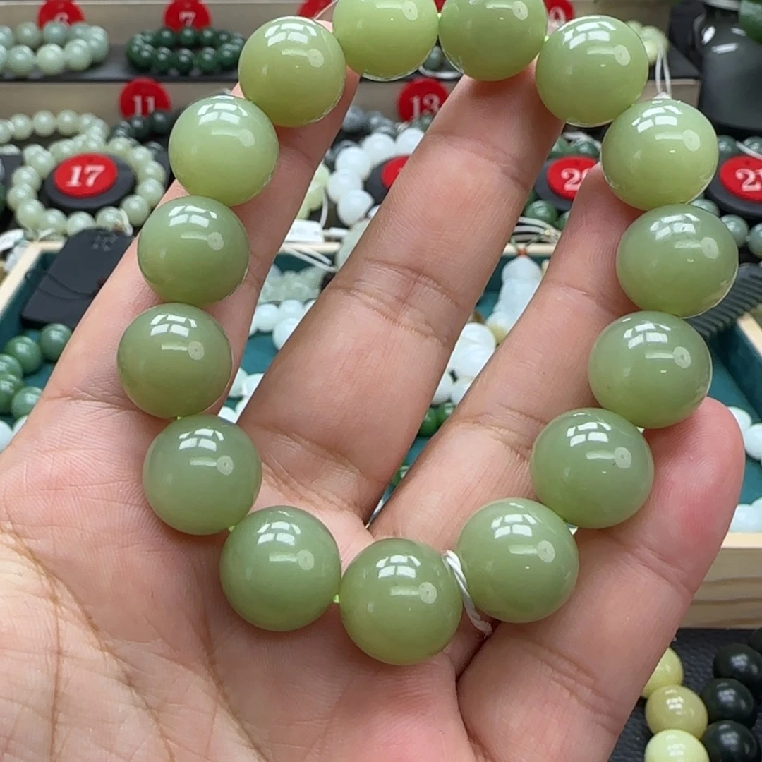 和田玉未镶嵌手链14