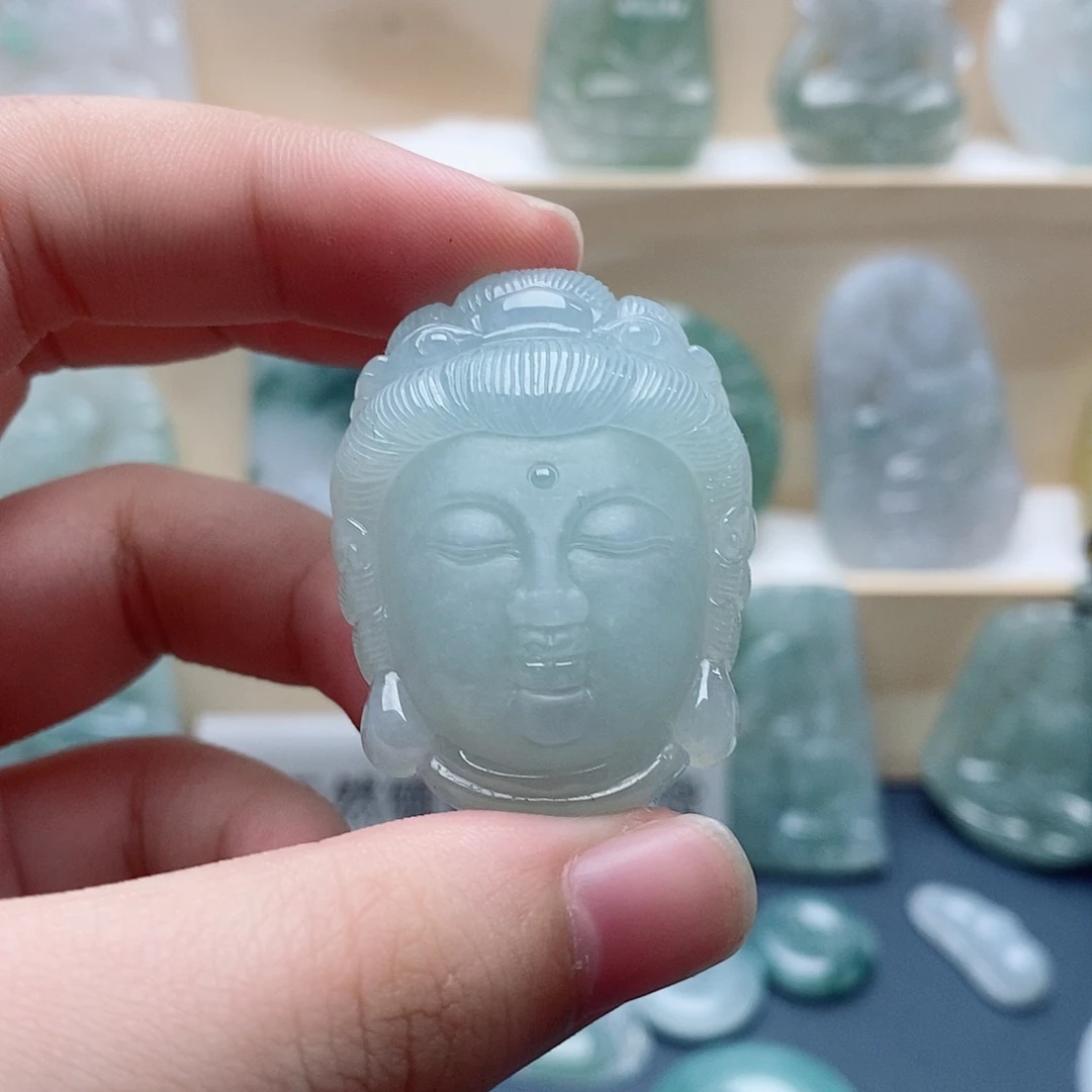 翡翠未镶嵌吊坠(不含链)佛首