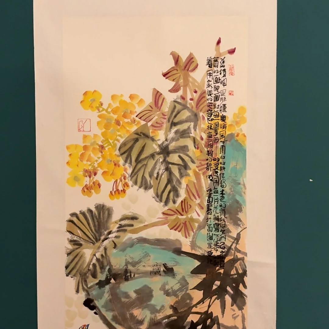 国画邹老师画作画作