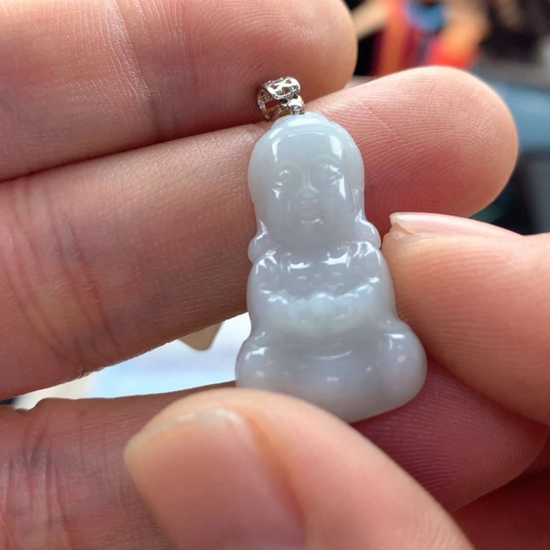 颈饰银S925镶嵌翡翠