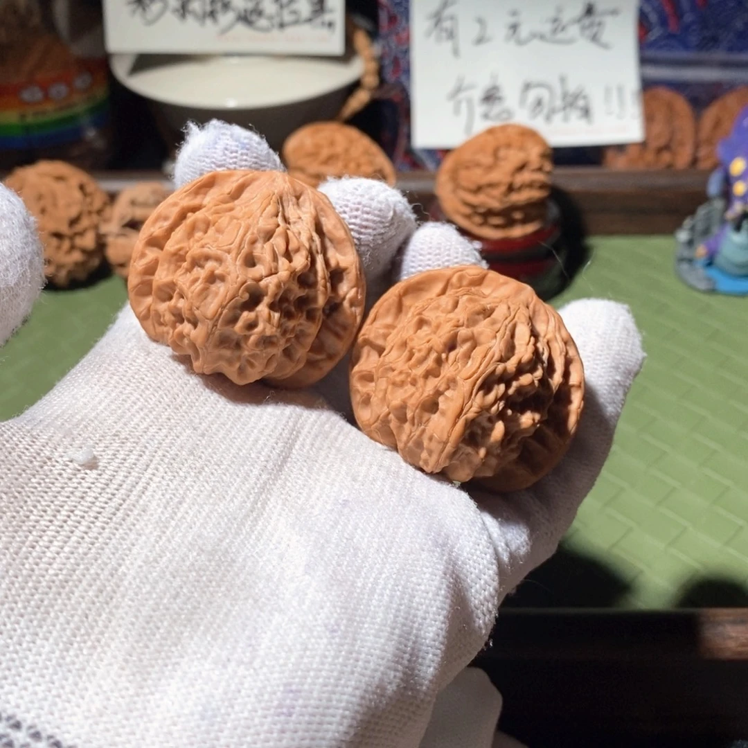 吊坠文玩核桃39平顶狮子头一物一图