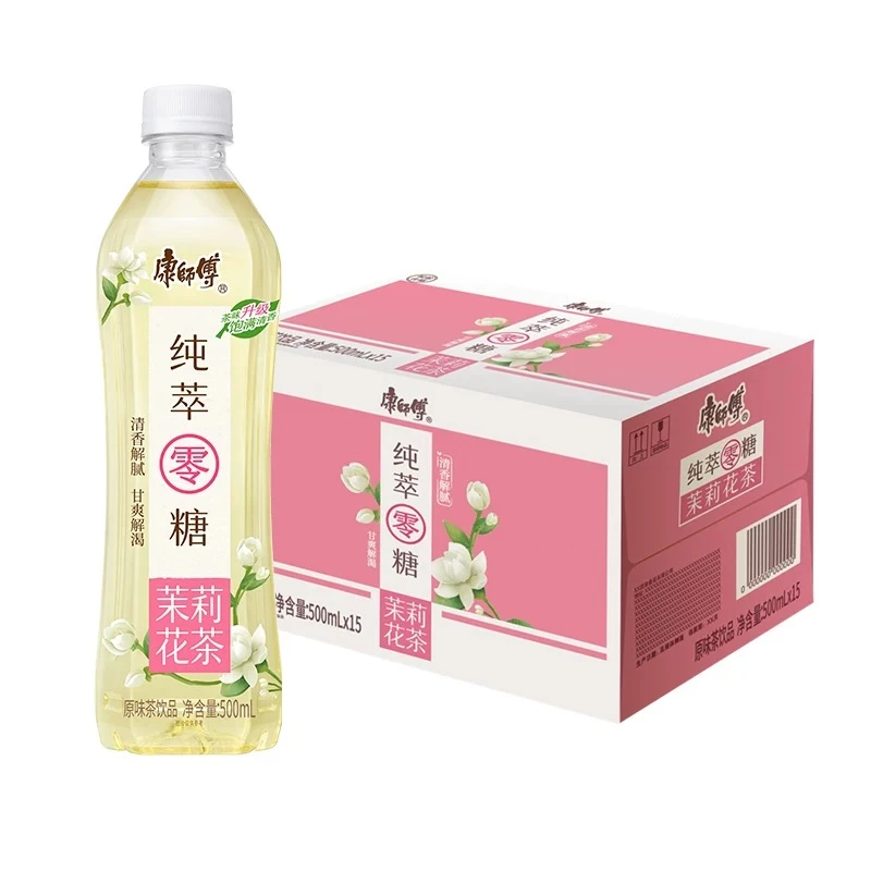 康师傅纯萃零糖茉莉花茶500ml*15瓶