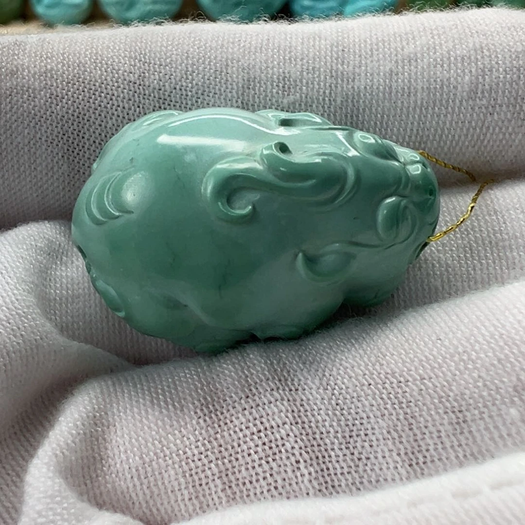 未镶嵌绿松石貔貅吊坠 19mm
