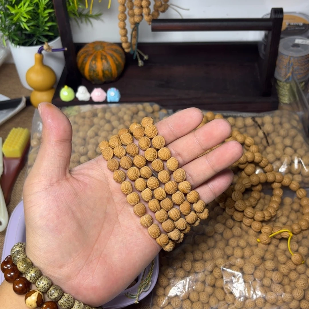 文玩核桃手串陕西小龙纹108脖挂