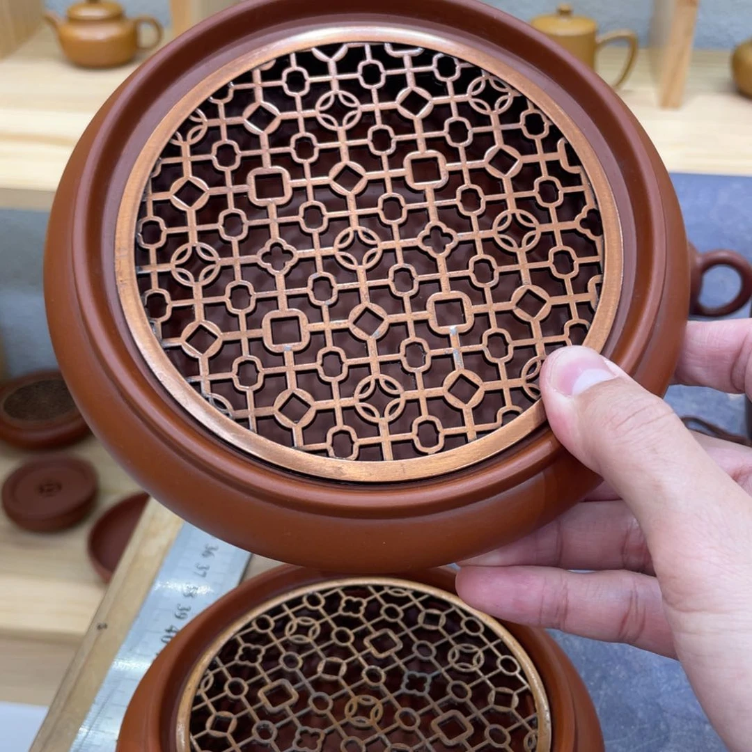 大号镂空壶承内直径13外直径16厘米