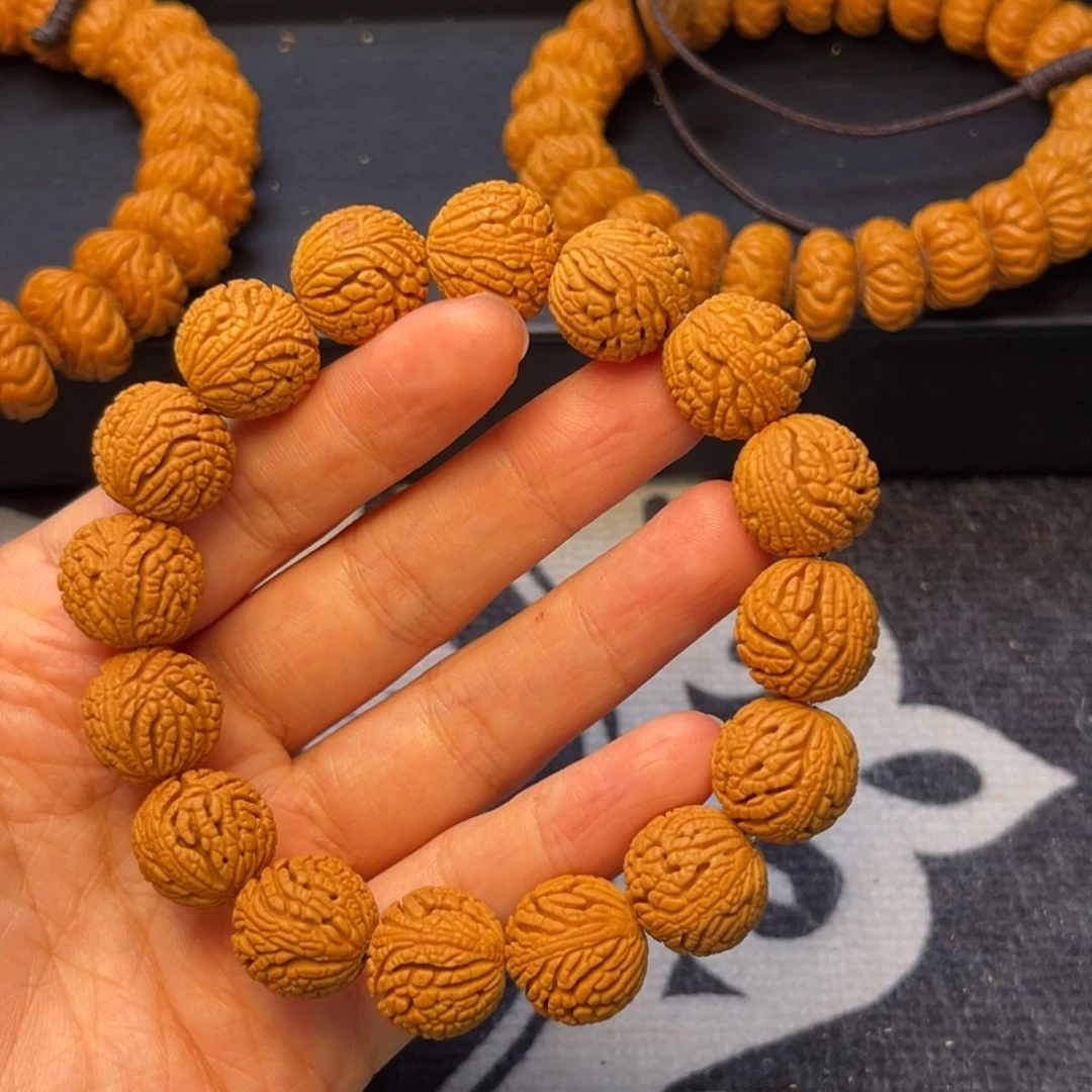 桃核手串龙纹桃核