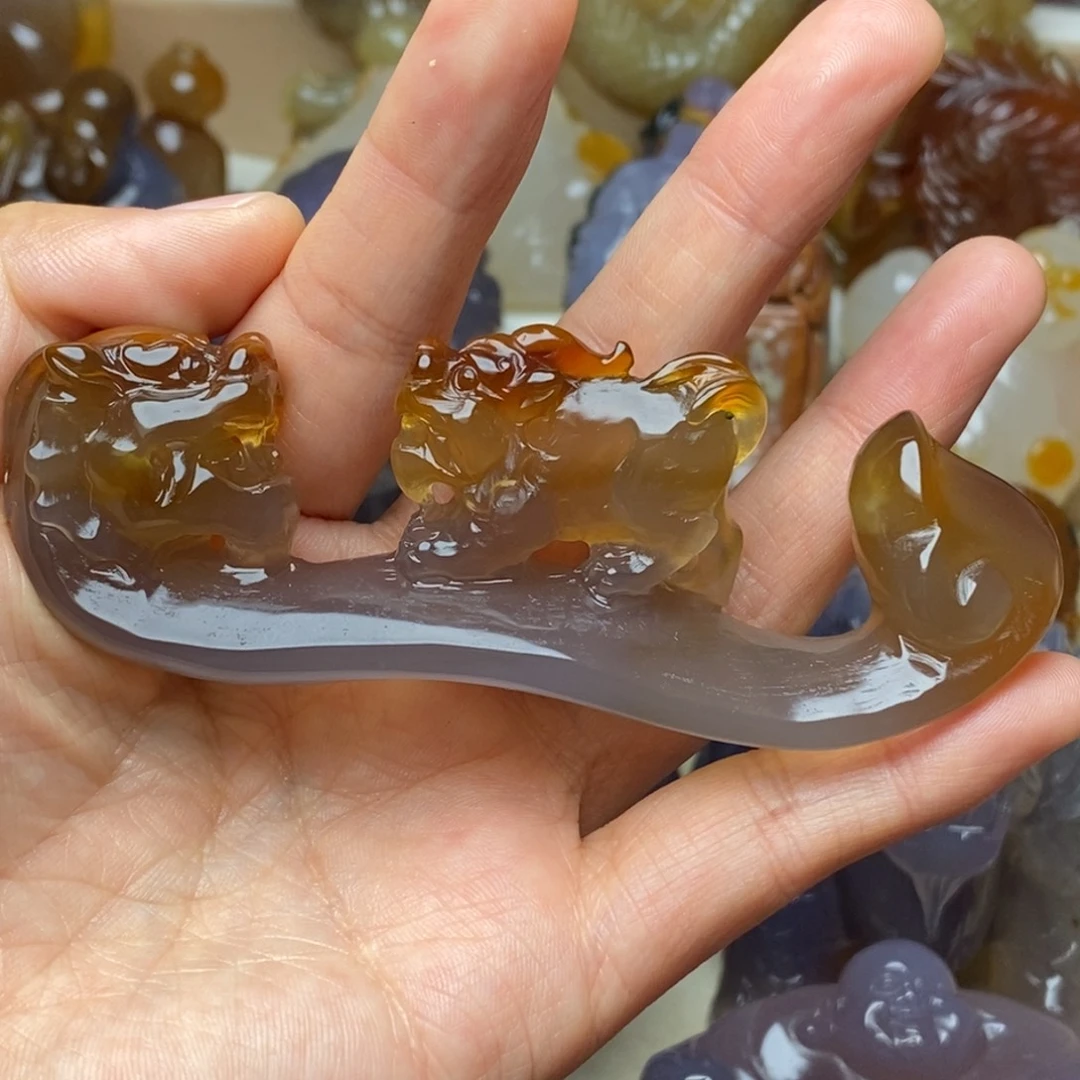 沉***舍玛瑙/玉髓未镶嵌摆件