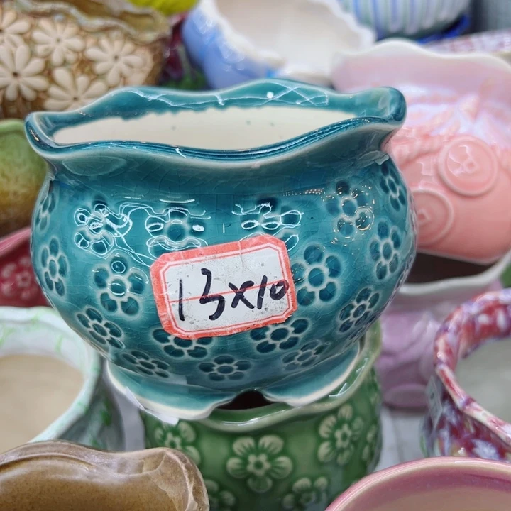 有孔，满10元发货多肉陶瓷花盆