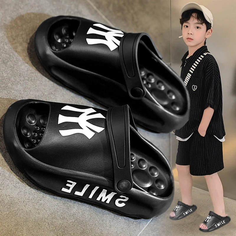 儿童凉拖鞋男6-12岁防滑2025夏季新款软底沙滩中大童网红同款爆款