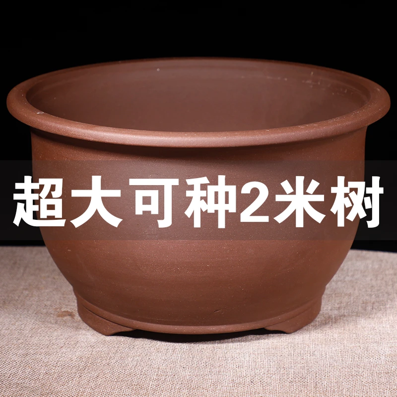 紫砂大号盆景种树花盆多肉三角梅绿萝花盆阳台种菜盆陶瓷花盆清仓