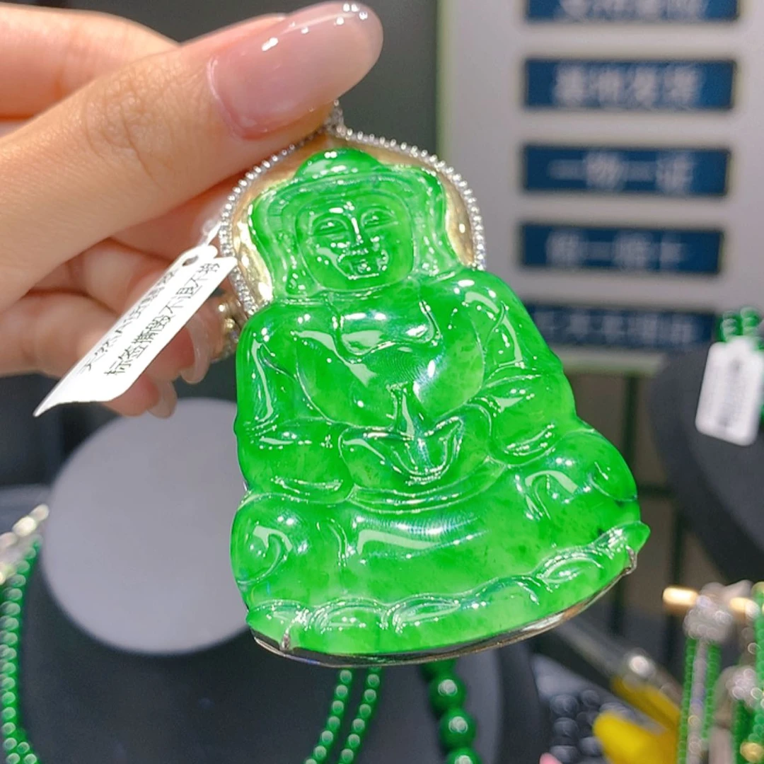 【闪购商品】翡翠银S925镶嵌颈饰3柒姐