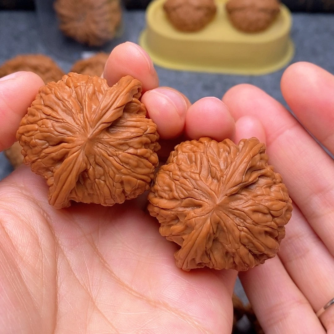 文玩核桃把件山地磨盘40加全品