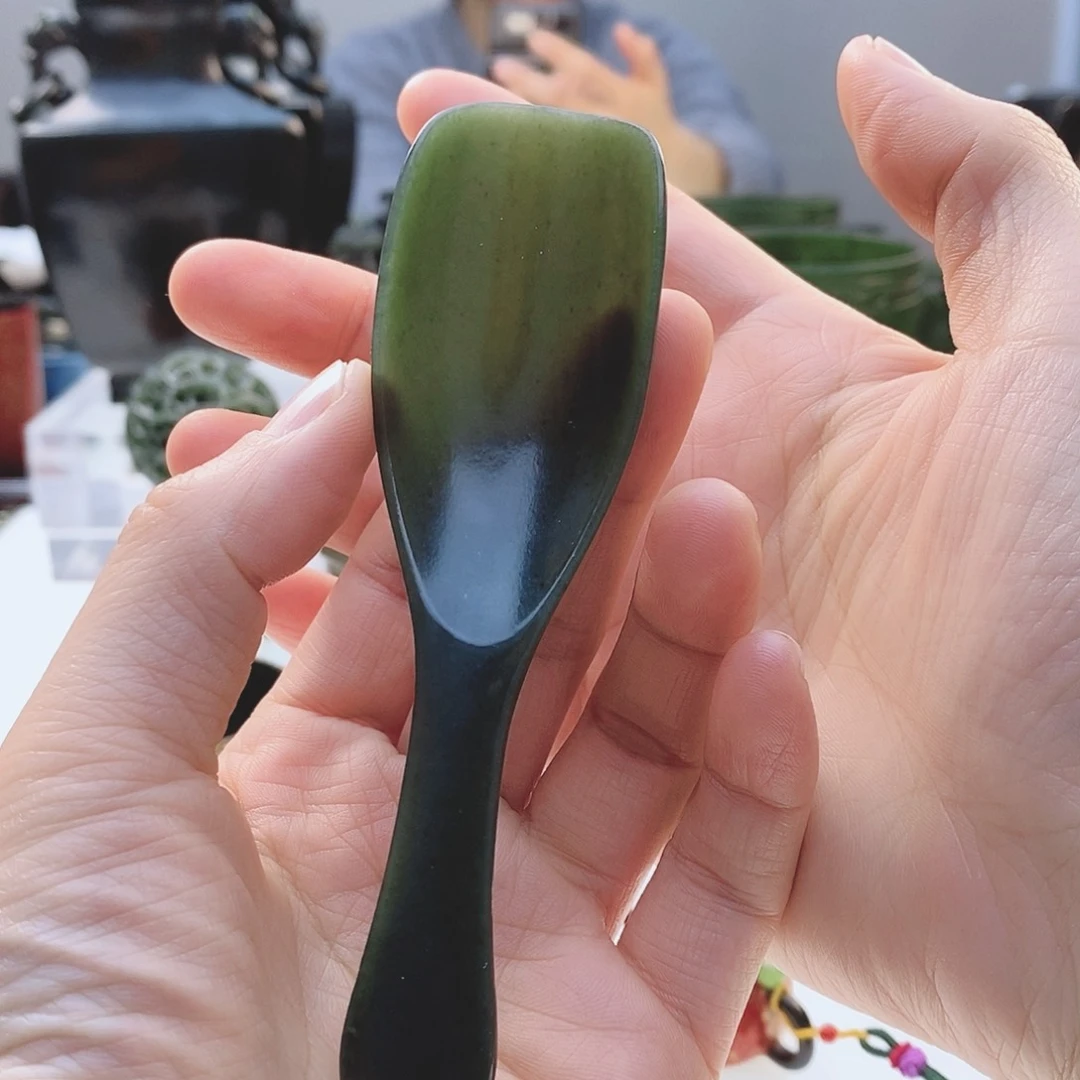 和田玉（青玉）把件未镶嵌