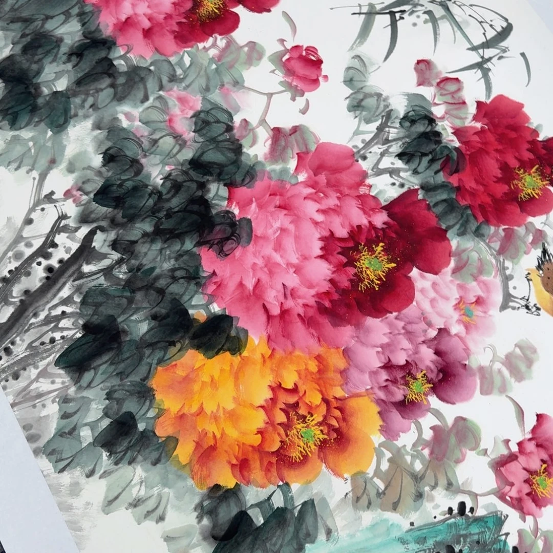 国画国画作品山水花鸟纯手绘