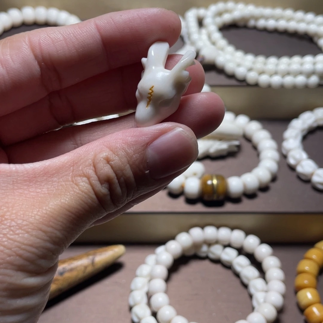 张***爷手串/手链鹿骨鹿角小鹿三通