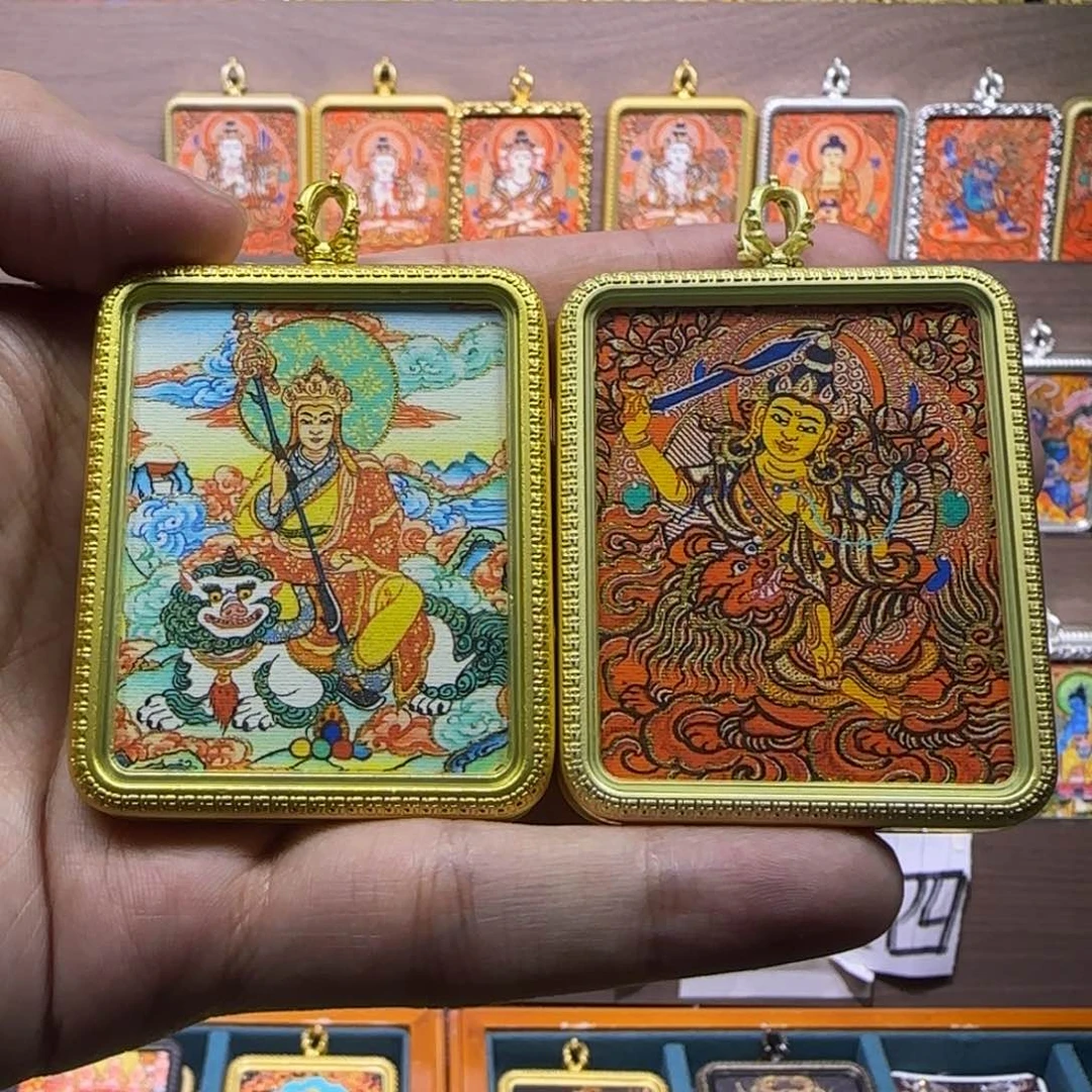 婚***风吊坠定制地藏王➕红堂款文殊单面