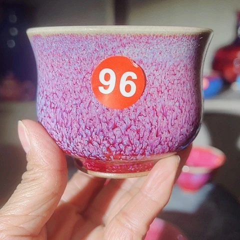 杯原矿釉手工制作钧瓷