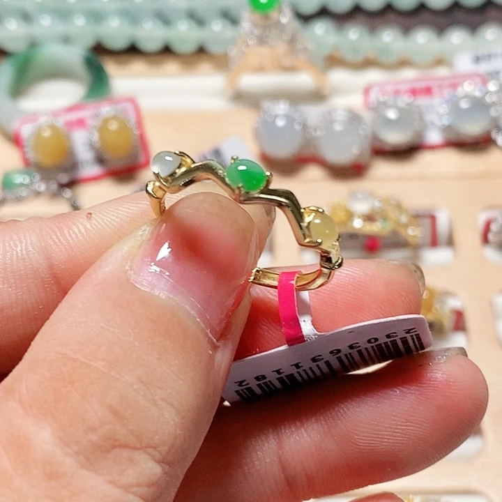 翡翠戒指银S925镶嵌