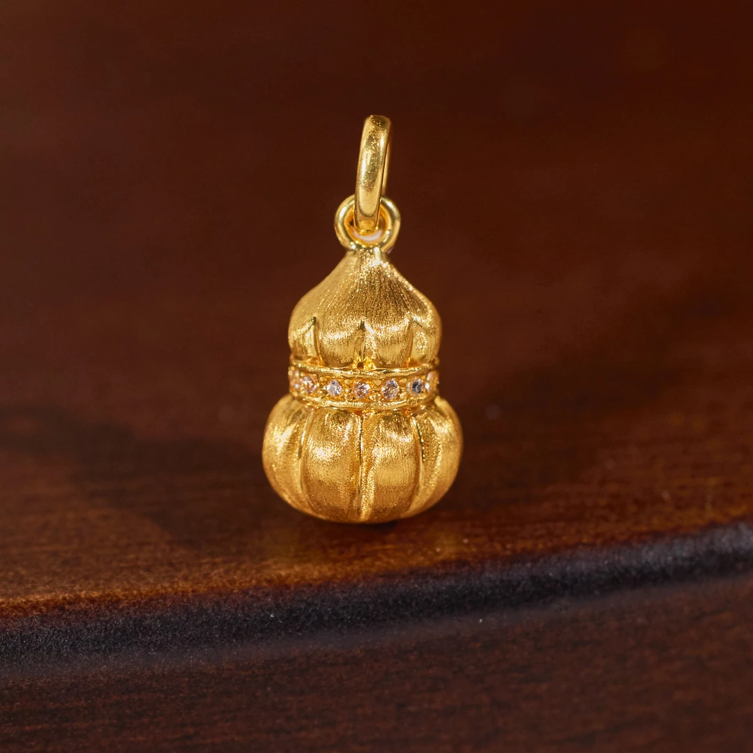 【玉峰珠宝丨安娜严选】18K金吊坠葫芦【N5996】多样性发一