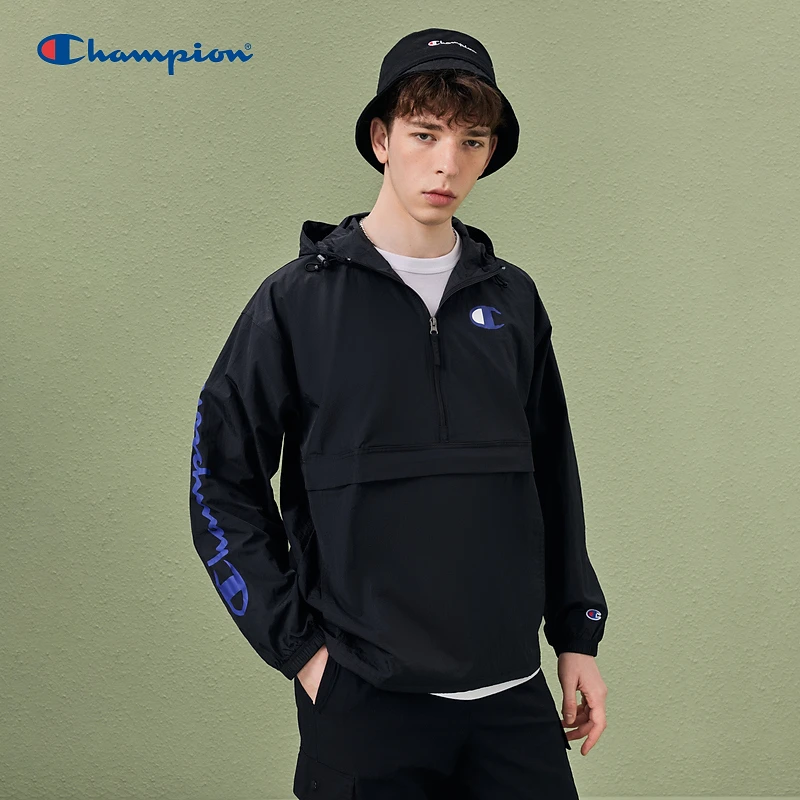 Champion冠军高级感男装潮牌美式情侣半拉链夹克外套UM-XOT03