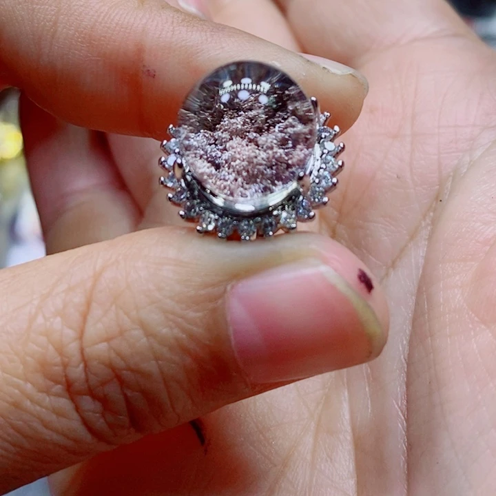 水晶戒指未镶嵌水晶