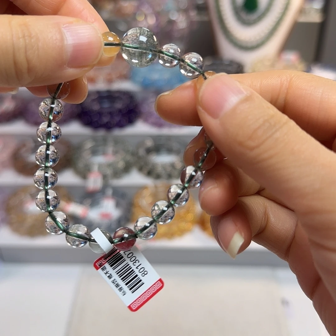 水晶未镶嵌手链绿幽灵设计款7