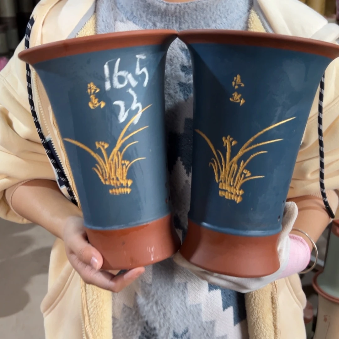 宜兴川阁紫砂花盆