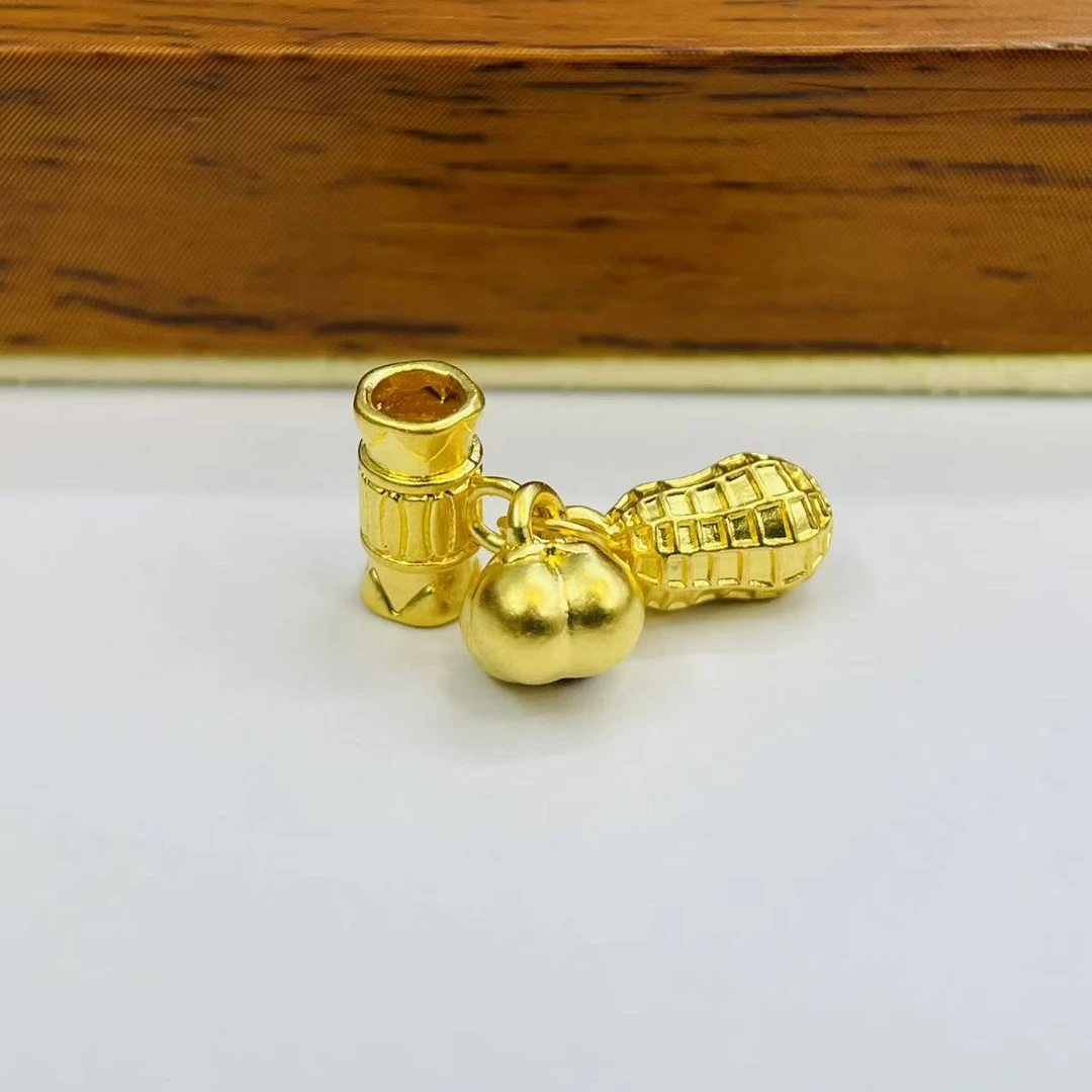 金祥顺黄金足金999带管好柿花生DP0296