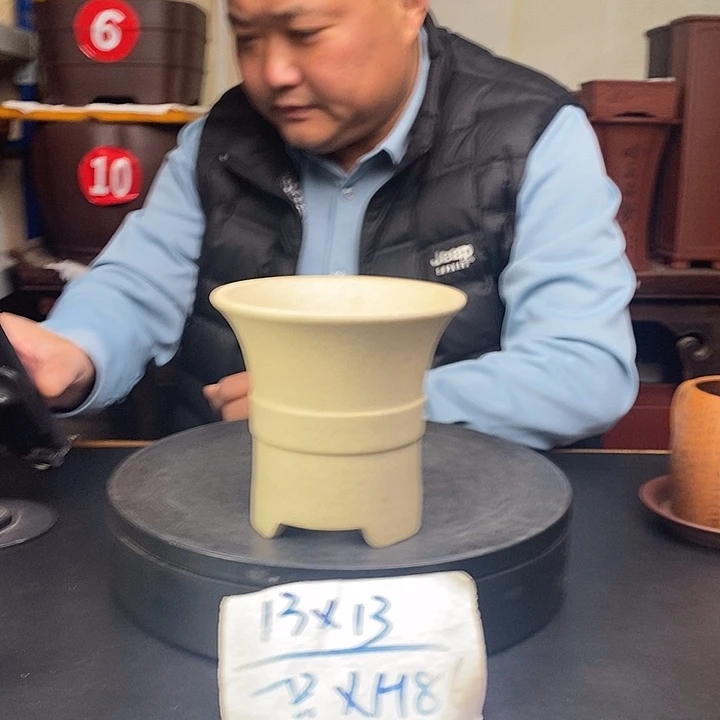 紫砂花盆货号一只XH86