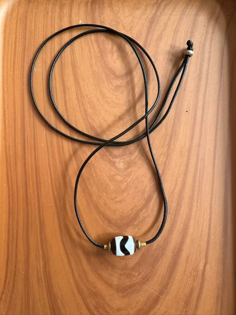 【千千米粒】单线虎牙瑙材质台工艺白化珠体11*14尺寸圆润饱满