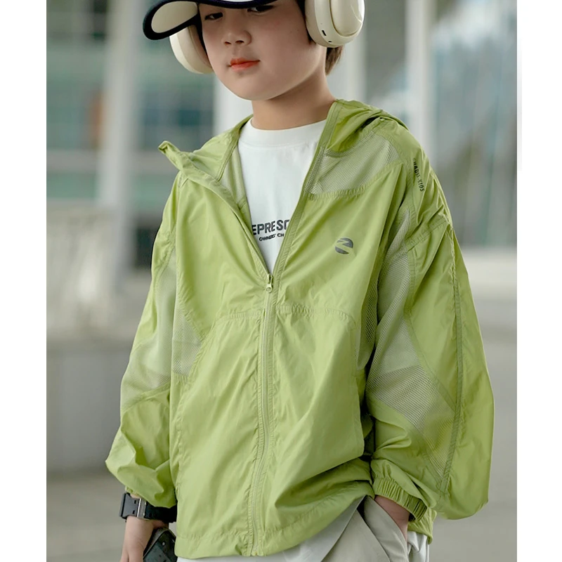 [冰羽UPF50+轻量化]男童防晒衣2025新款儿童夏季防晒外套