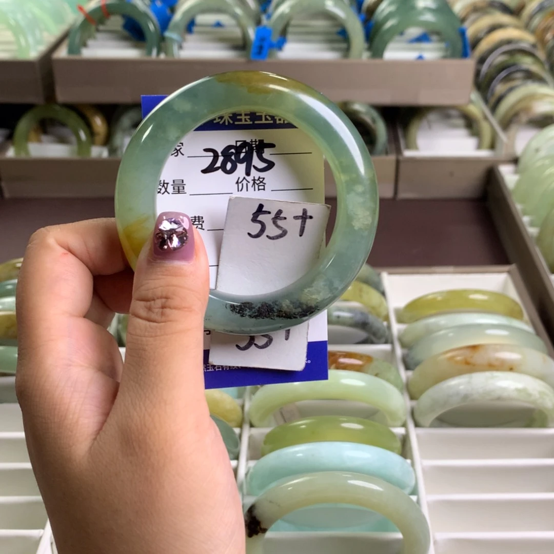 蛇纹石玉未镶嵌手镯2895