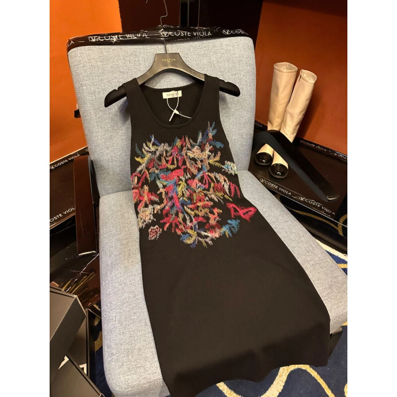 气质时尚百搭高级修身显瘦连衣裙E20174