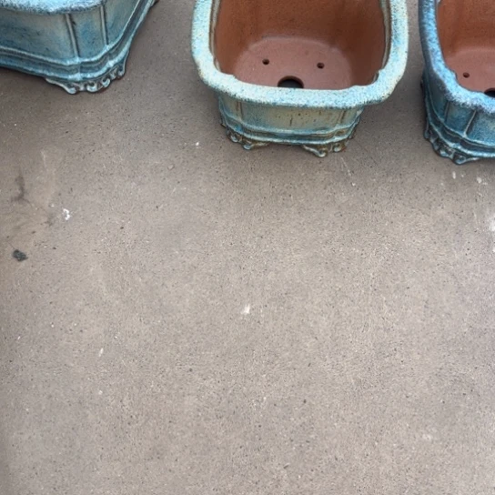 紫砂花盆黑*士高温釉盆