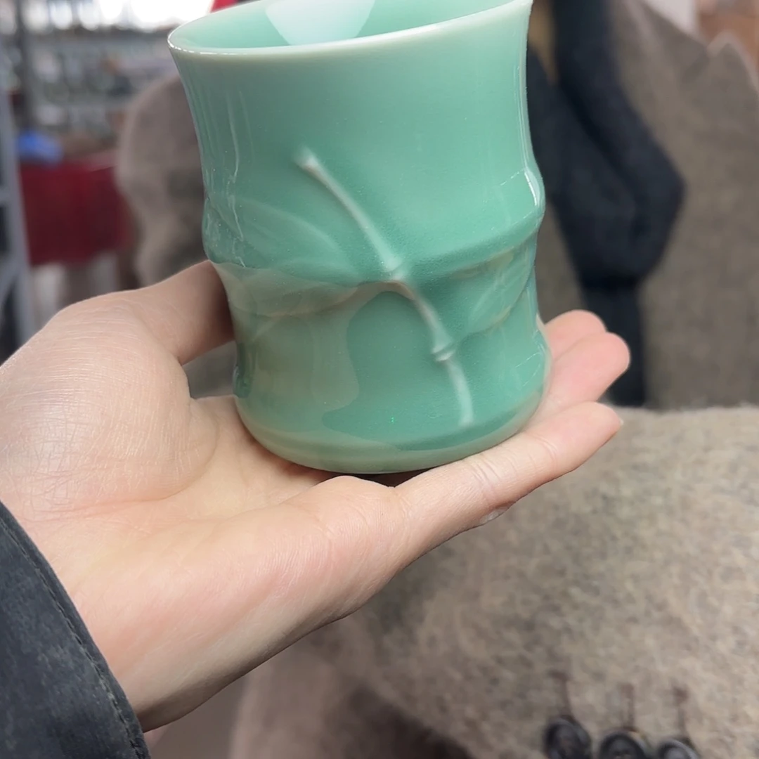 龙泉云间青瓷小米茶器