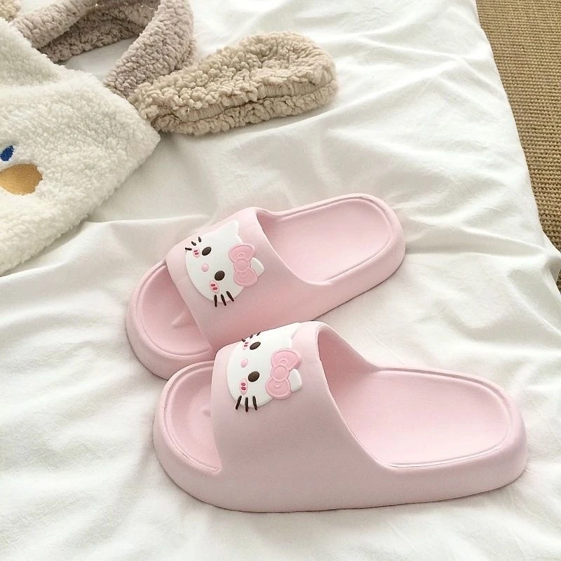 敲可爱~kitty猫网红拖鞋女款夏季家用家居室内防滑防臭外穿凉拖鞋