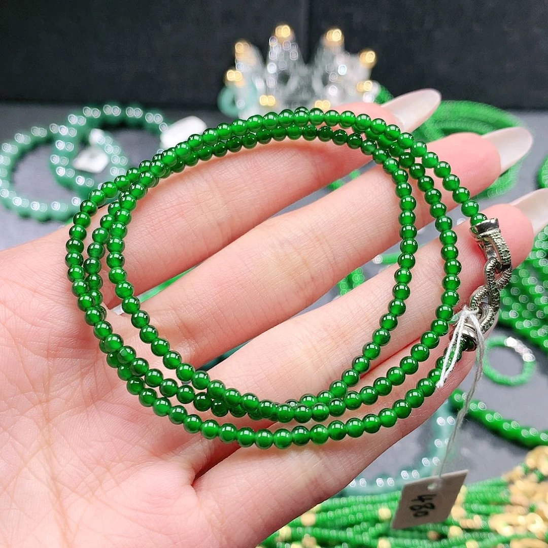 翡翠未镶嵌手链项链