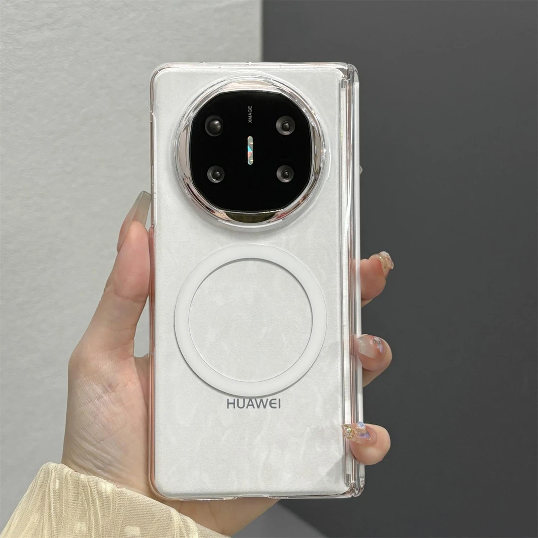 适用华为matex6超薄手机壳新款Matex6典藏版x5透明磁吸中轴x3无线