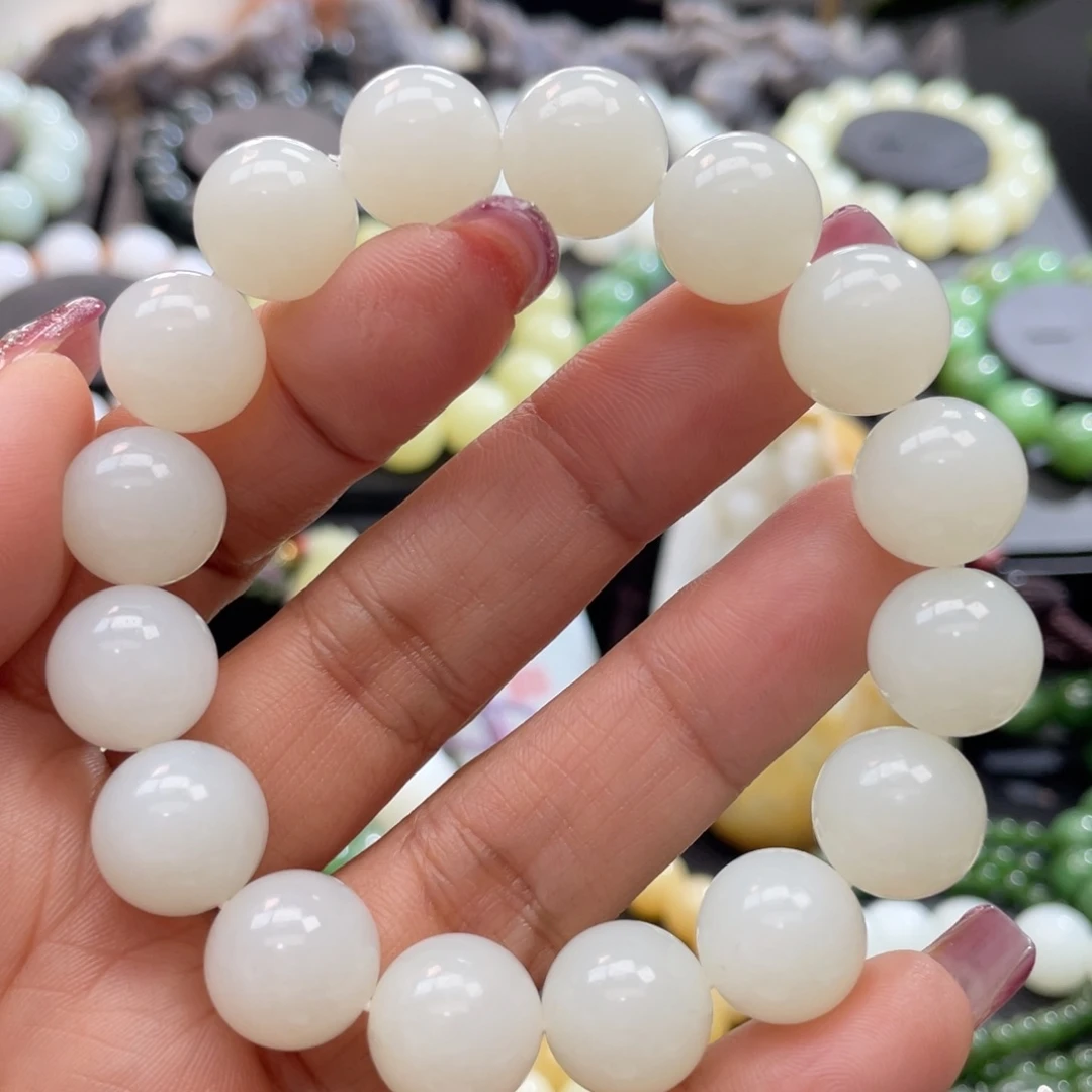 和田玉手串未镶嵌