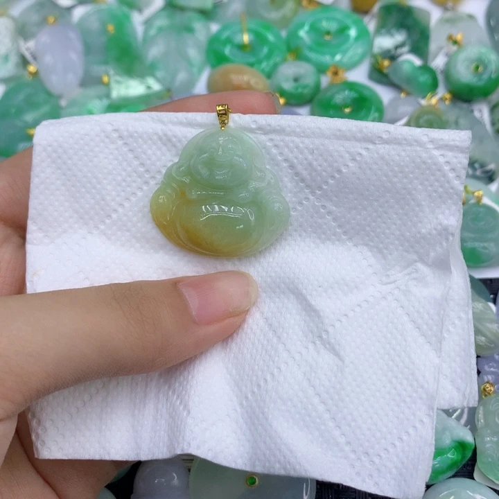 虚***妄翡翠18K金镶嵌颈饰1111111111