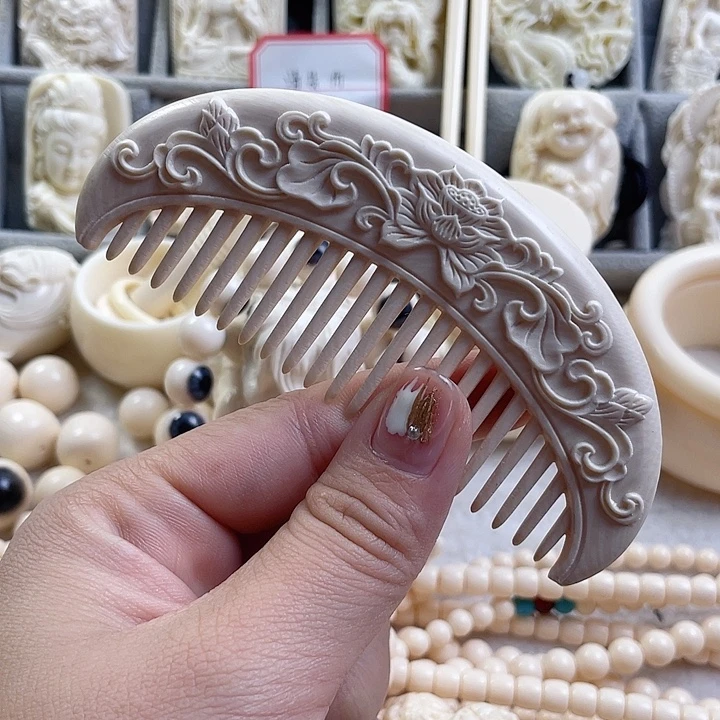 你***！花开富贵梳子一块.